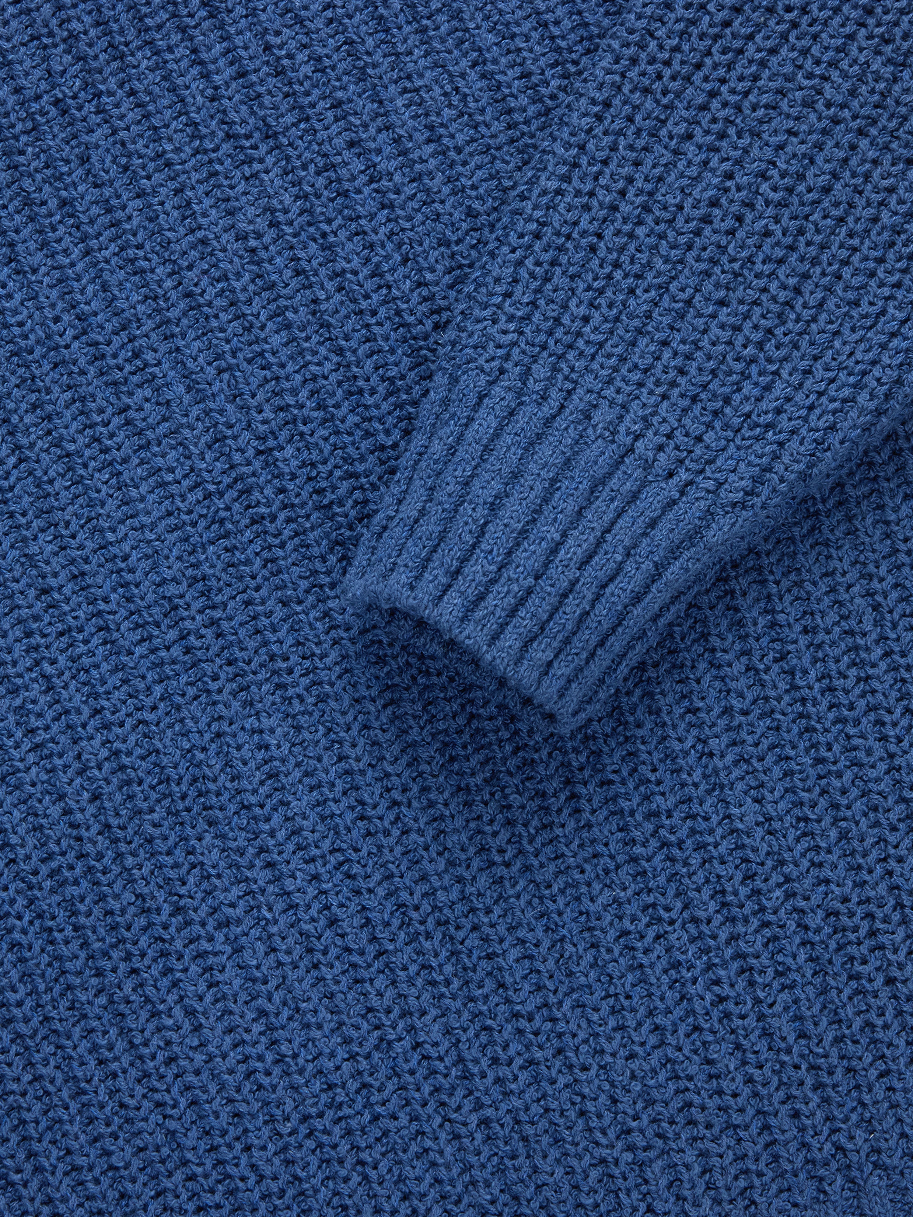 Boucle Crewneck Sweater - Lapis Blue