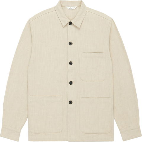Cotton / Linen Shop Jacket - Alabaster