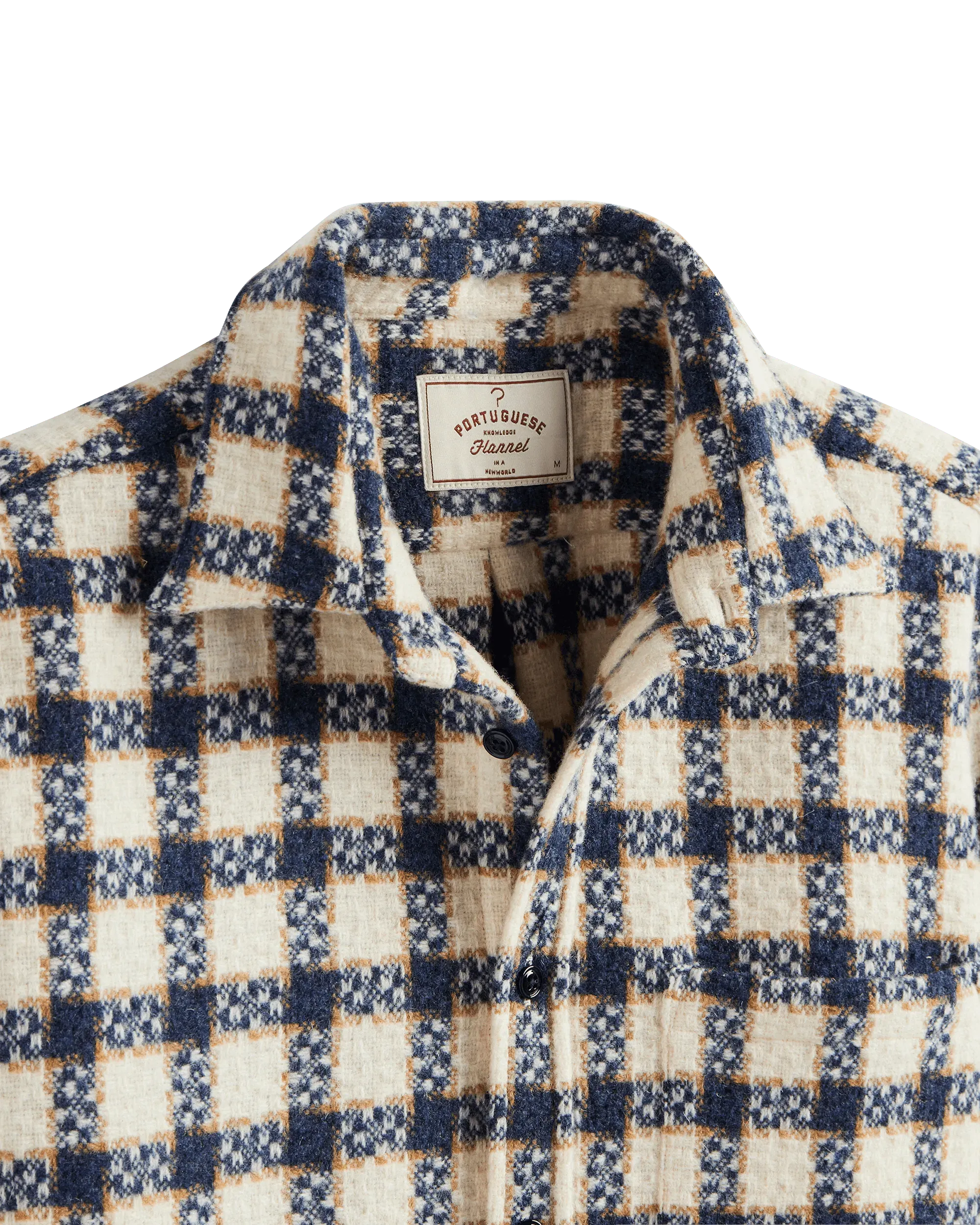 Burgo Overshirt - Blue / Ecru