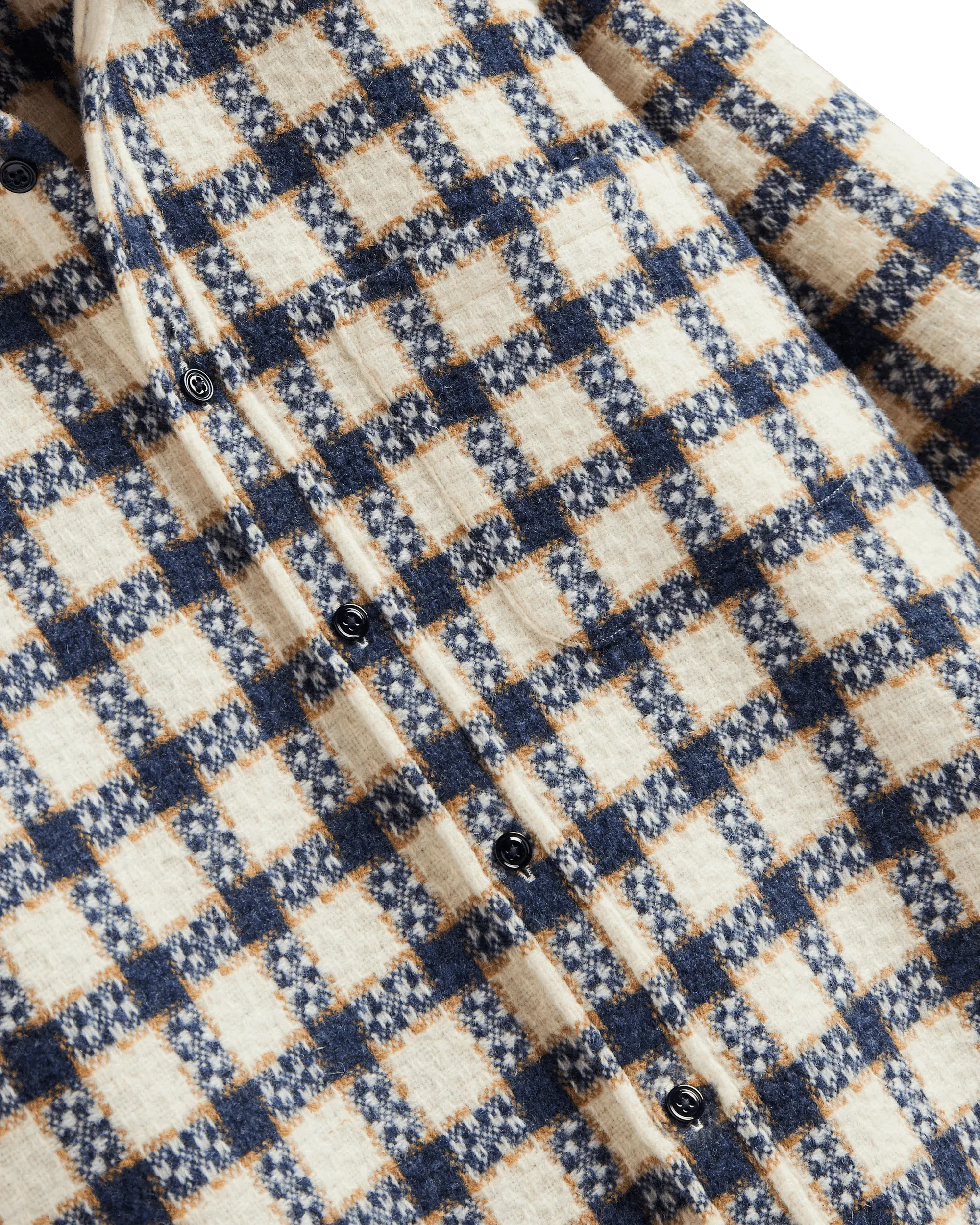 Burgo Overshirt - Blue / Ecru