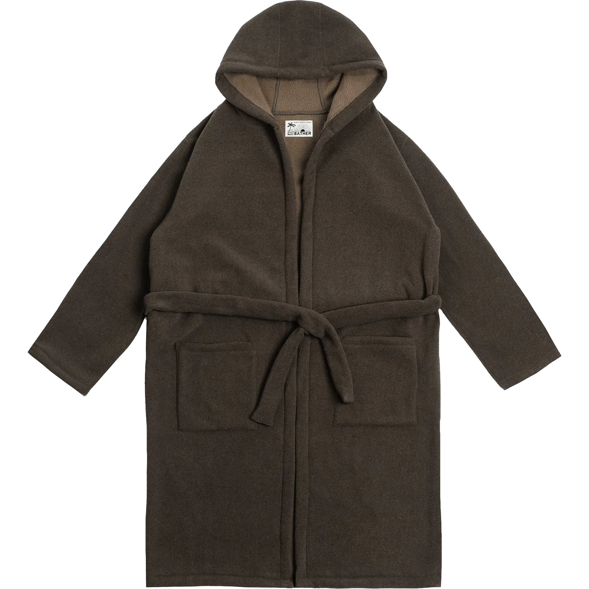Fleece Robe - Hickory Brown