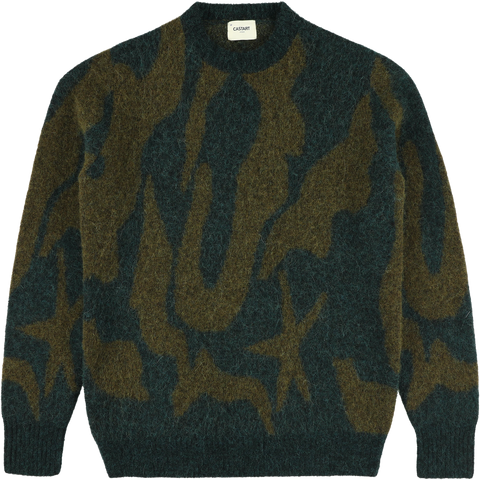 Bowie Alpaca Abstract Knit - Green