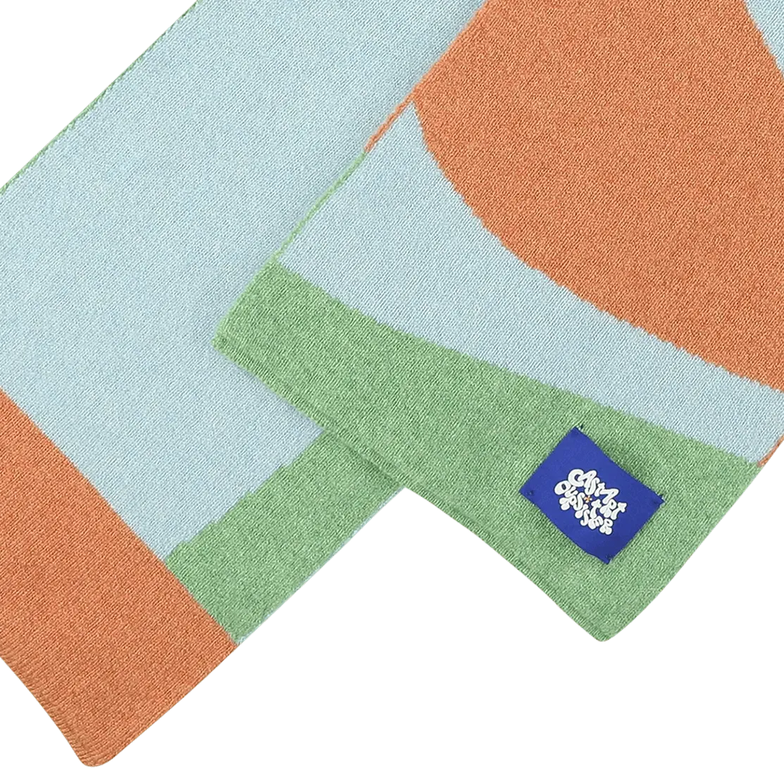Lambswool Swirl Scarf - Green