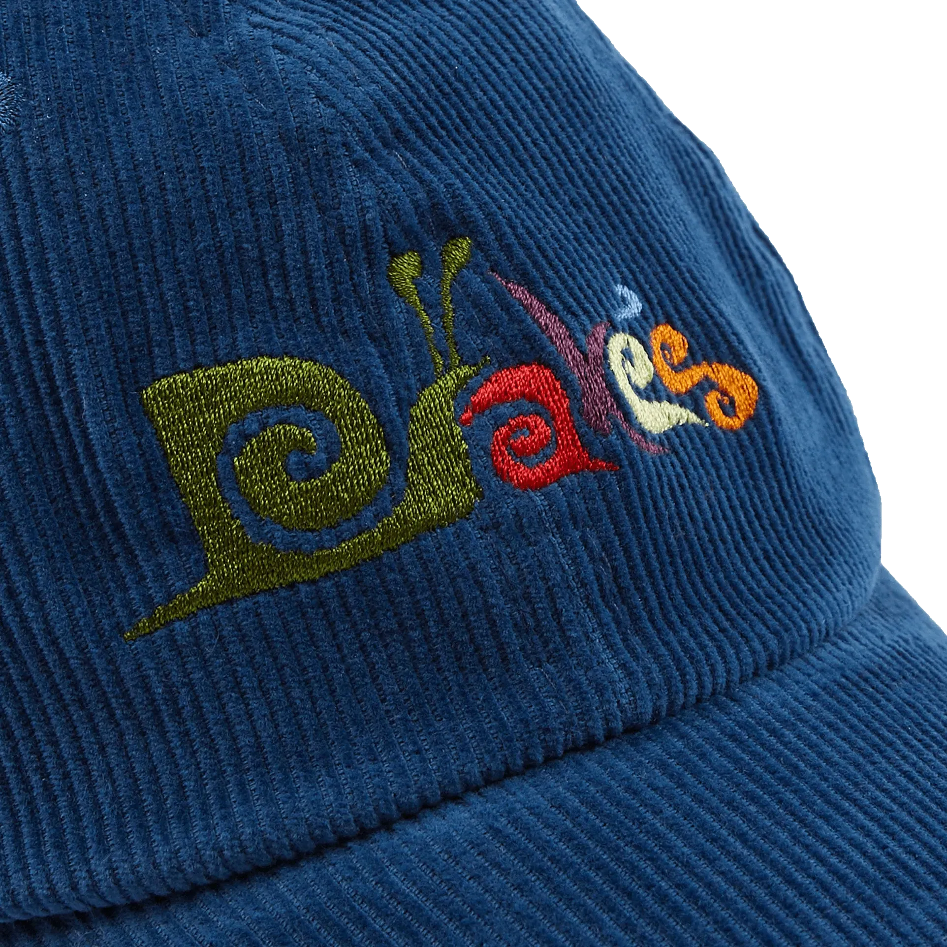 Snail Cord Baseball Hat - Navy