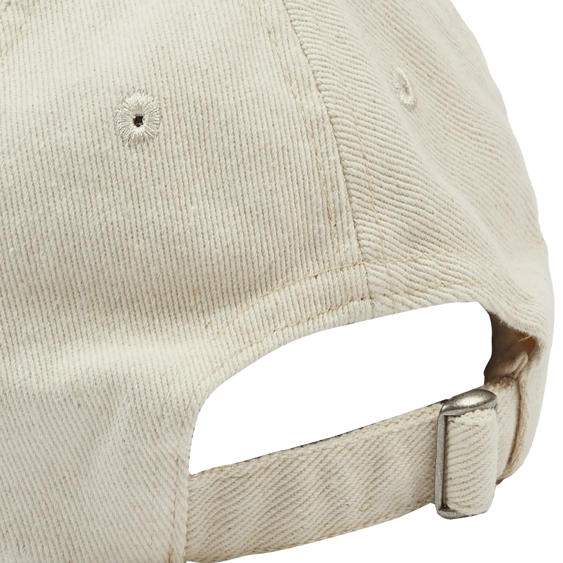 Snail Twill Baseball Hat - Ecru