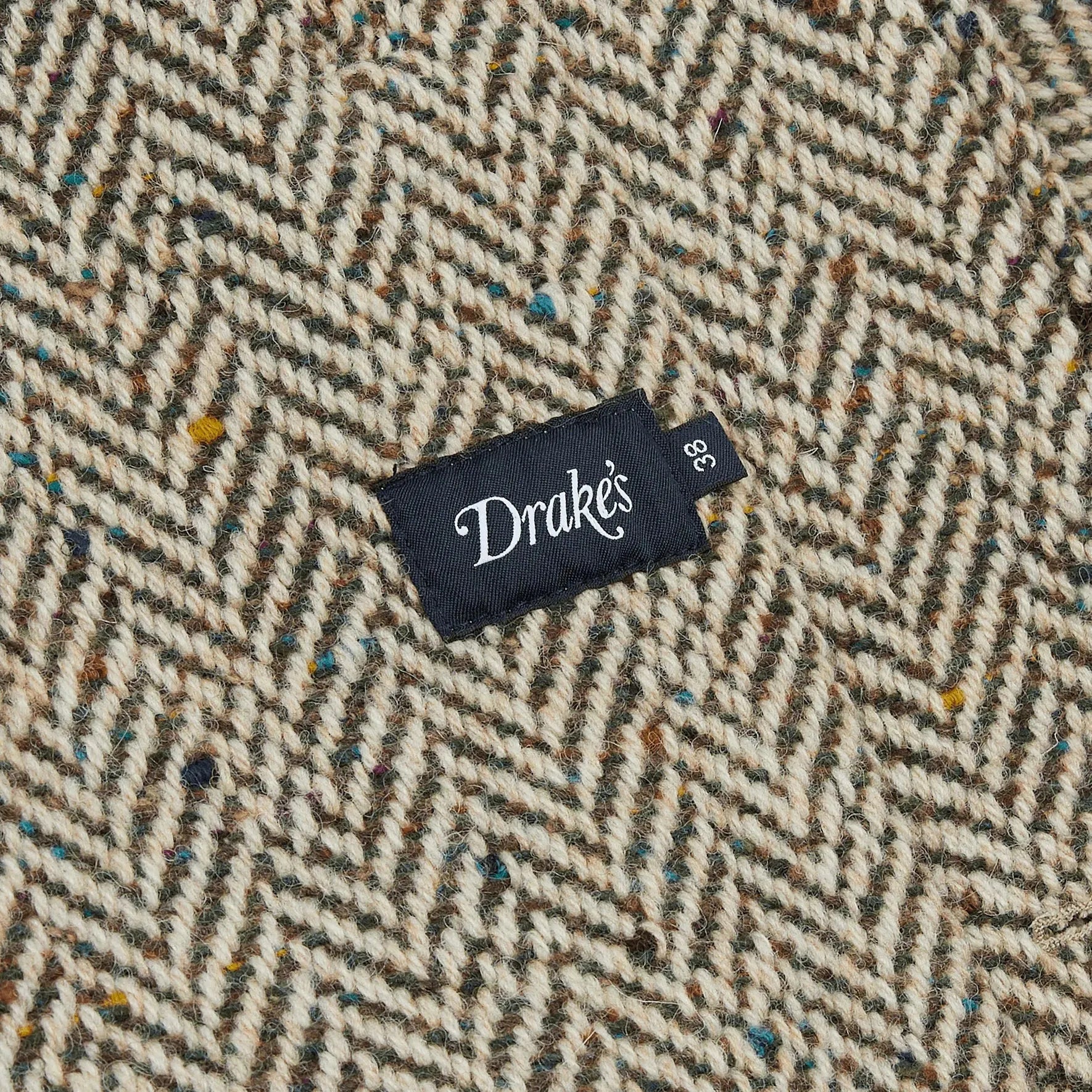 Herringbone Tweed Raglan Overcoat - Oat Fleck