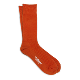 Merino Wool Waffle Knit Sock  - Orange
