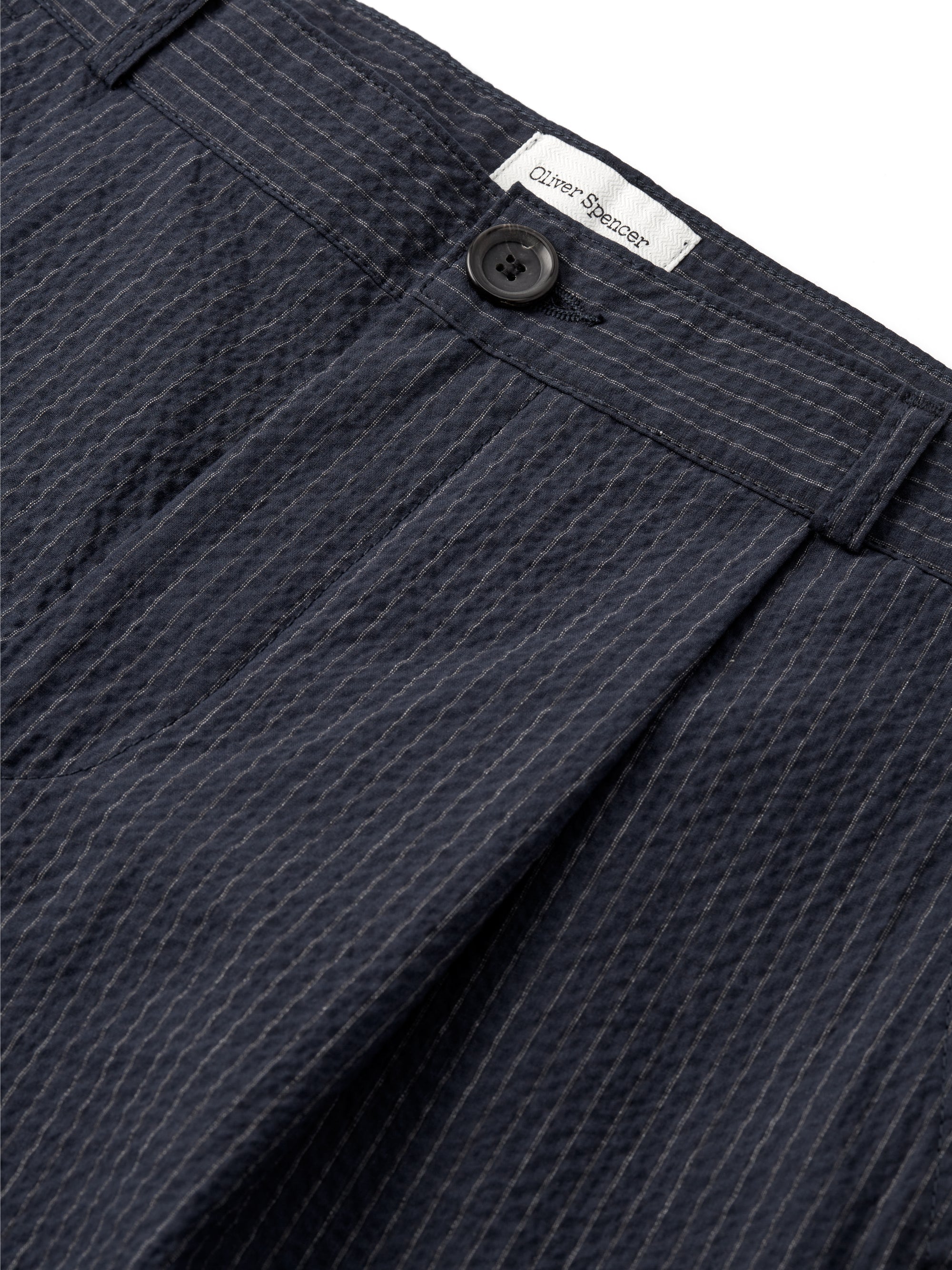 Morton Pleated Trousers - Navy
