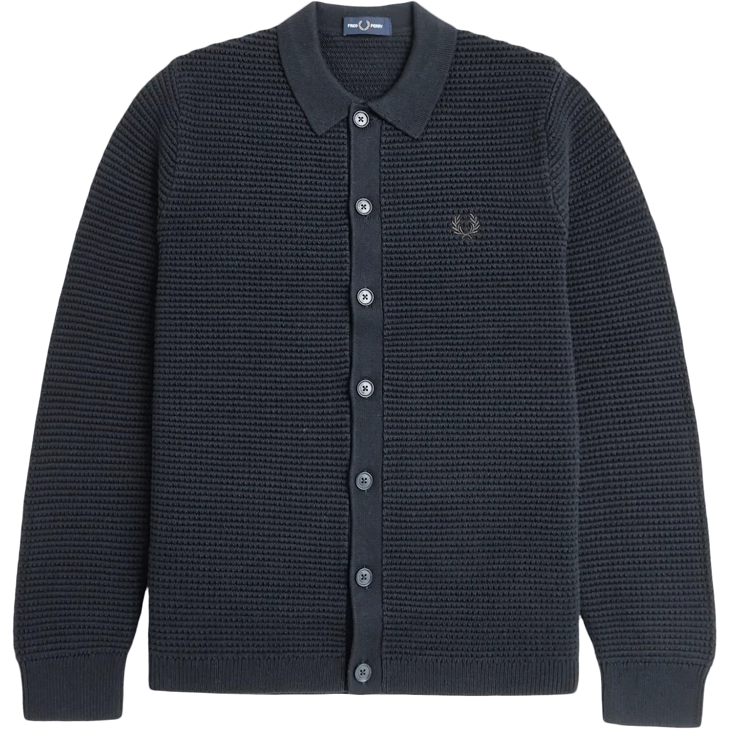 Fred Perry | Pointelle Cardigan - Navy | Park & Province