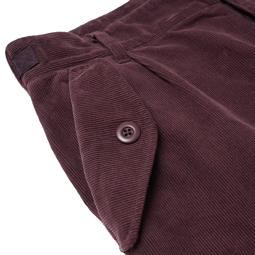 Corduroy M65 Field Pants - Red Bean