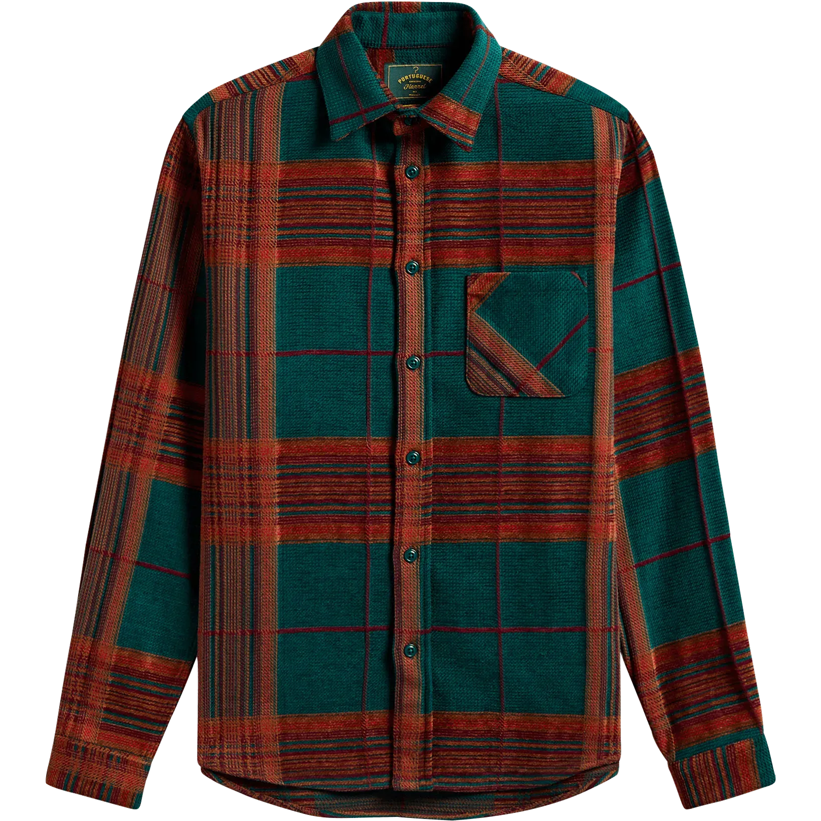 Genesis Flannel - Burgundy / Green