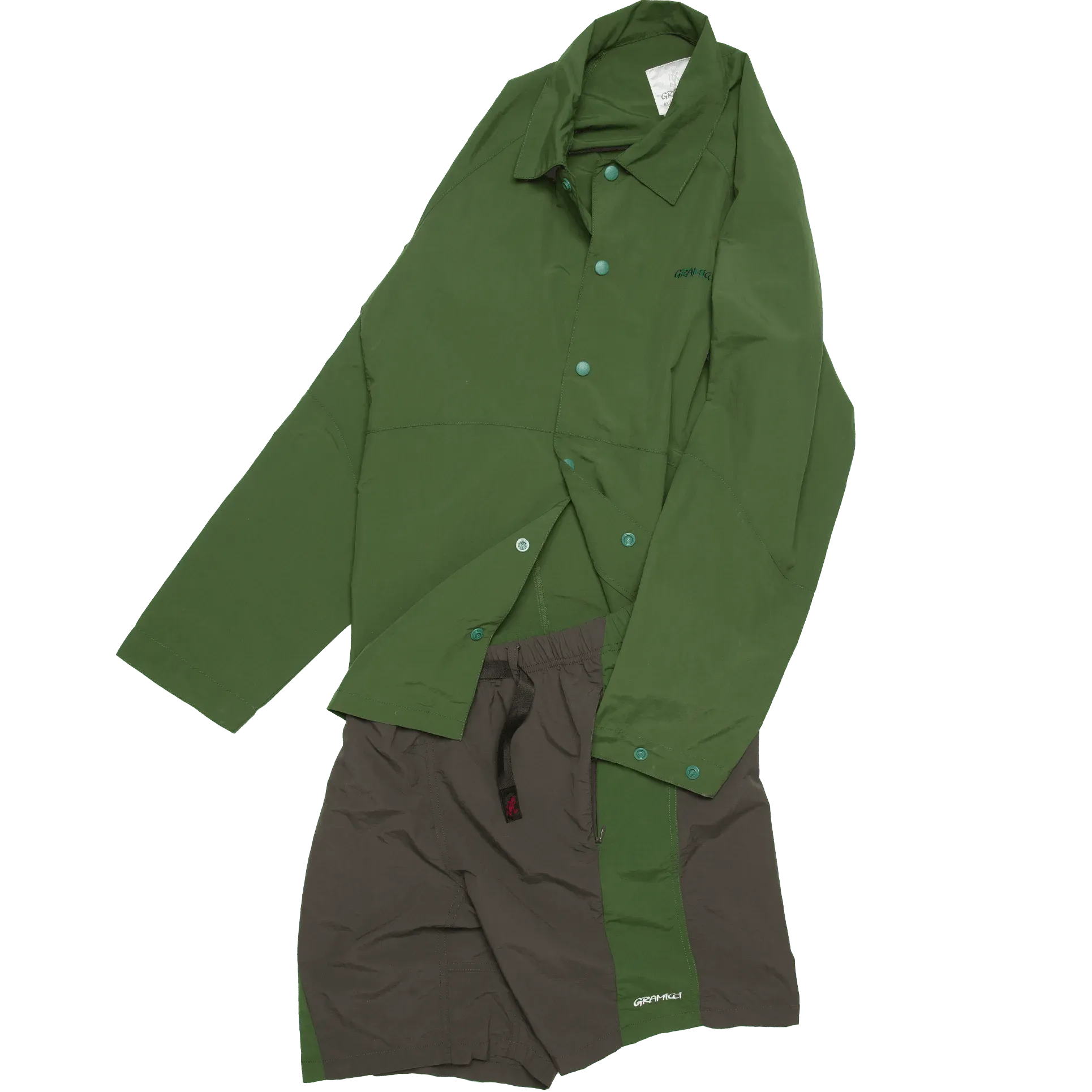 River Bank Shorts - Black Ink/Green