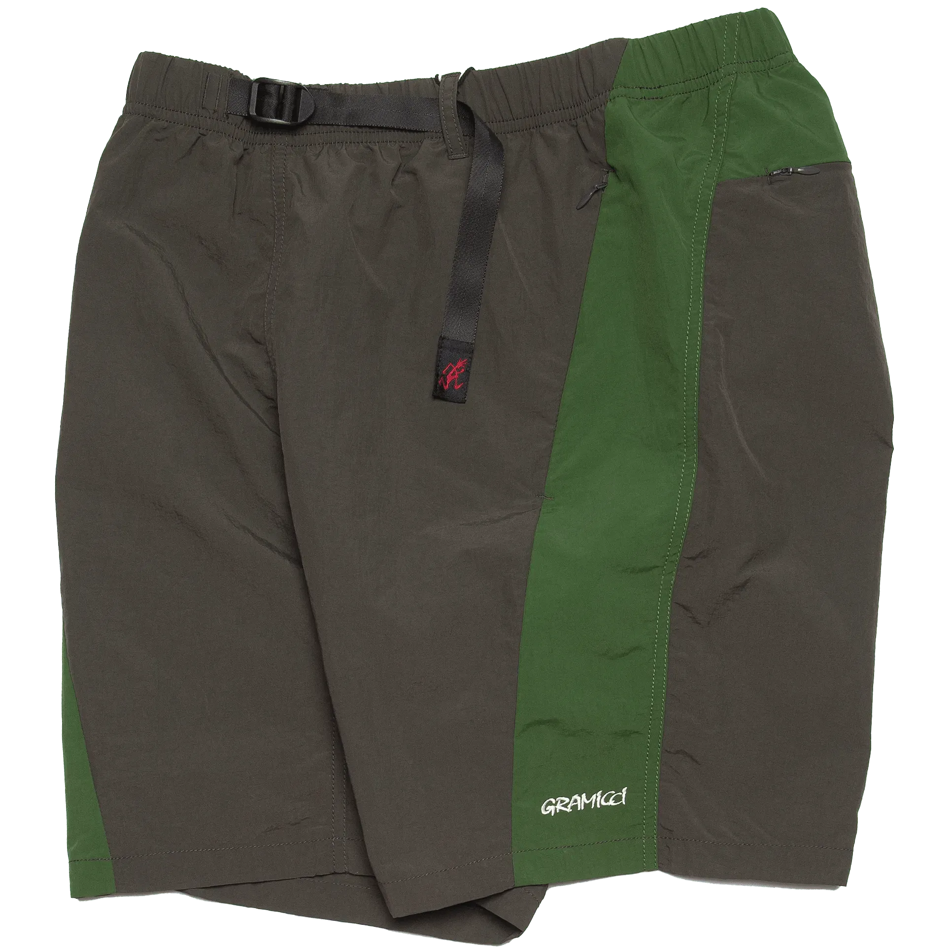 River Bank Shorts - Black Ink/Green