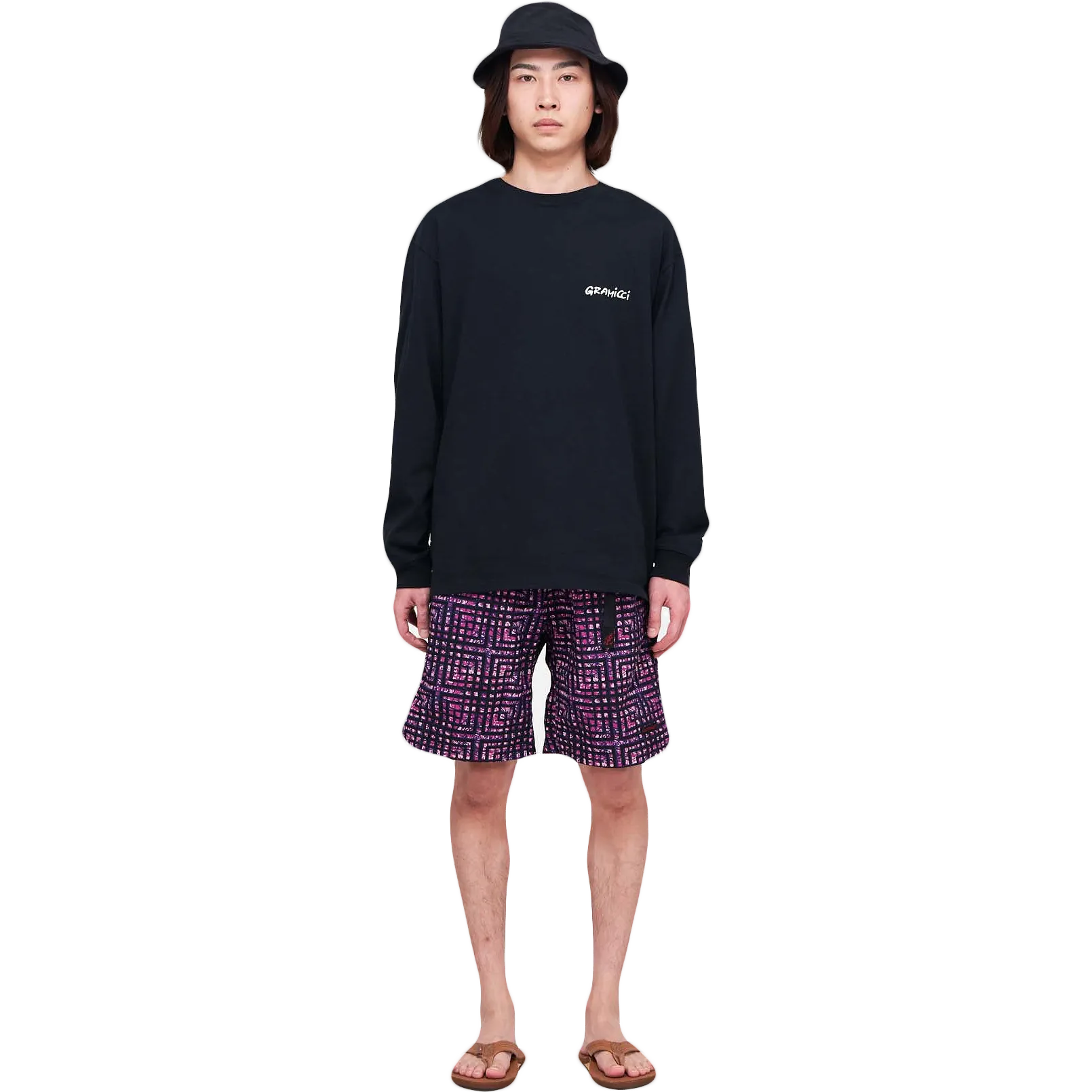 Nylon Packable G-Short - Batik Purple