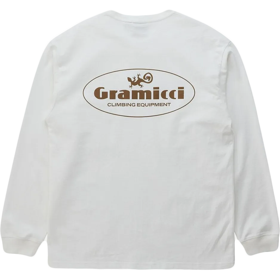 gramicci climbing gear Climbing Equipment L/S Tee - White | Gramicci