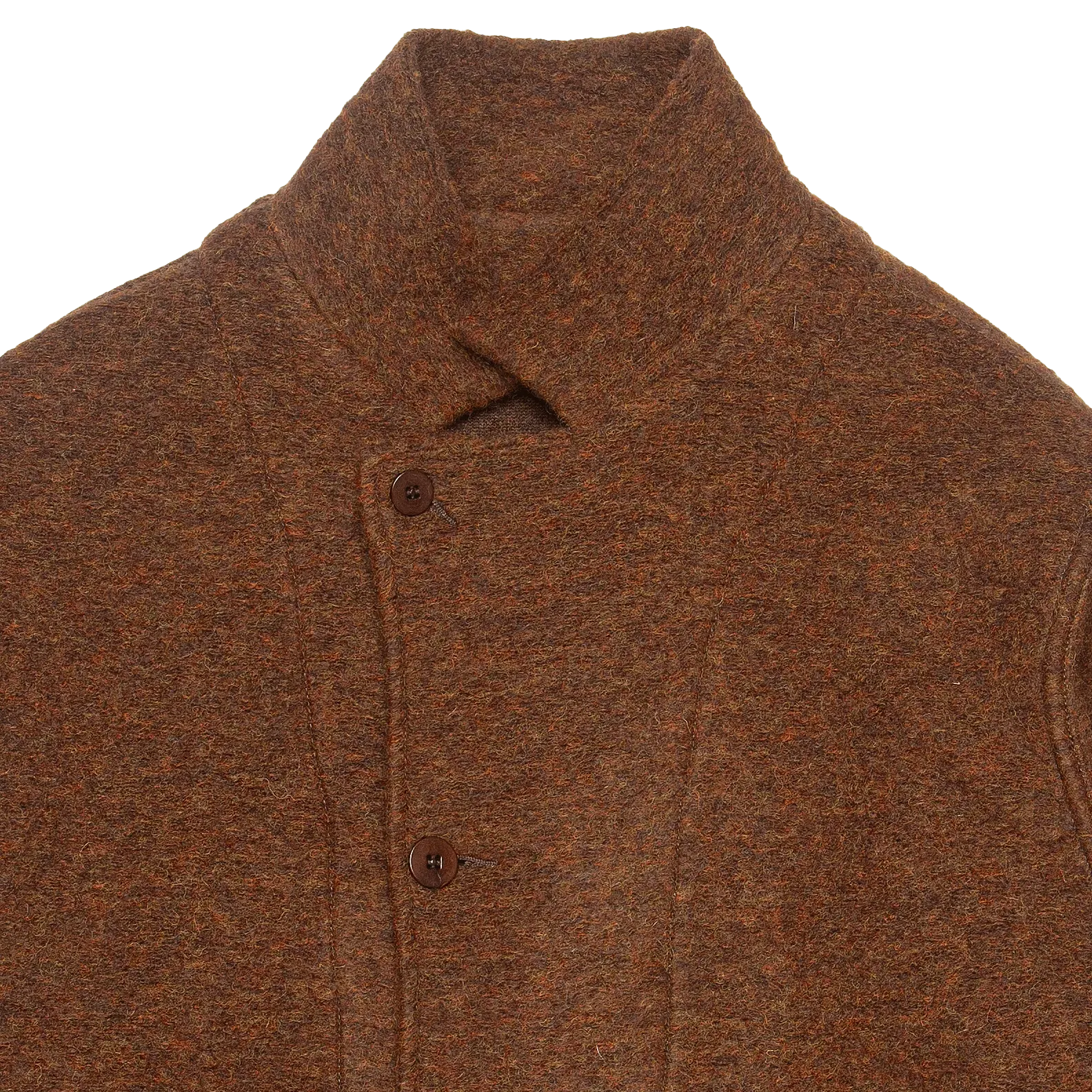 Swit Plush Reversible Wool Jacket - Rust Brown