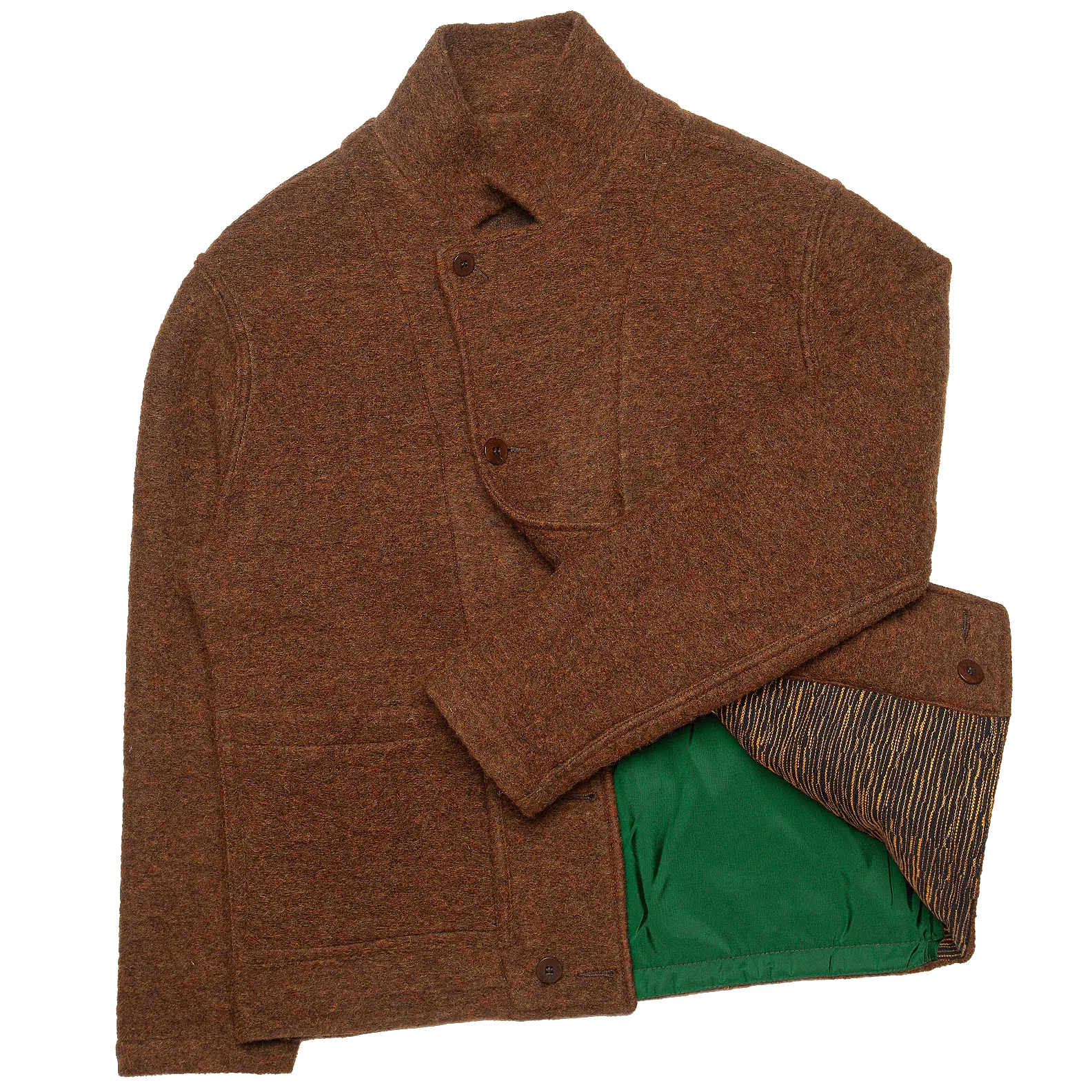 Swit Plush Reversible Wool Jacket - Rust Brown
