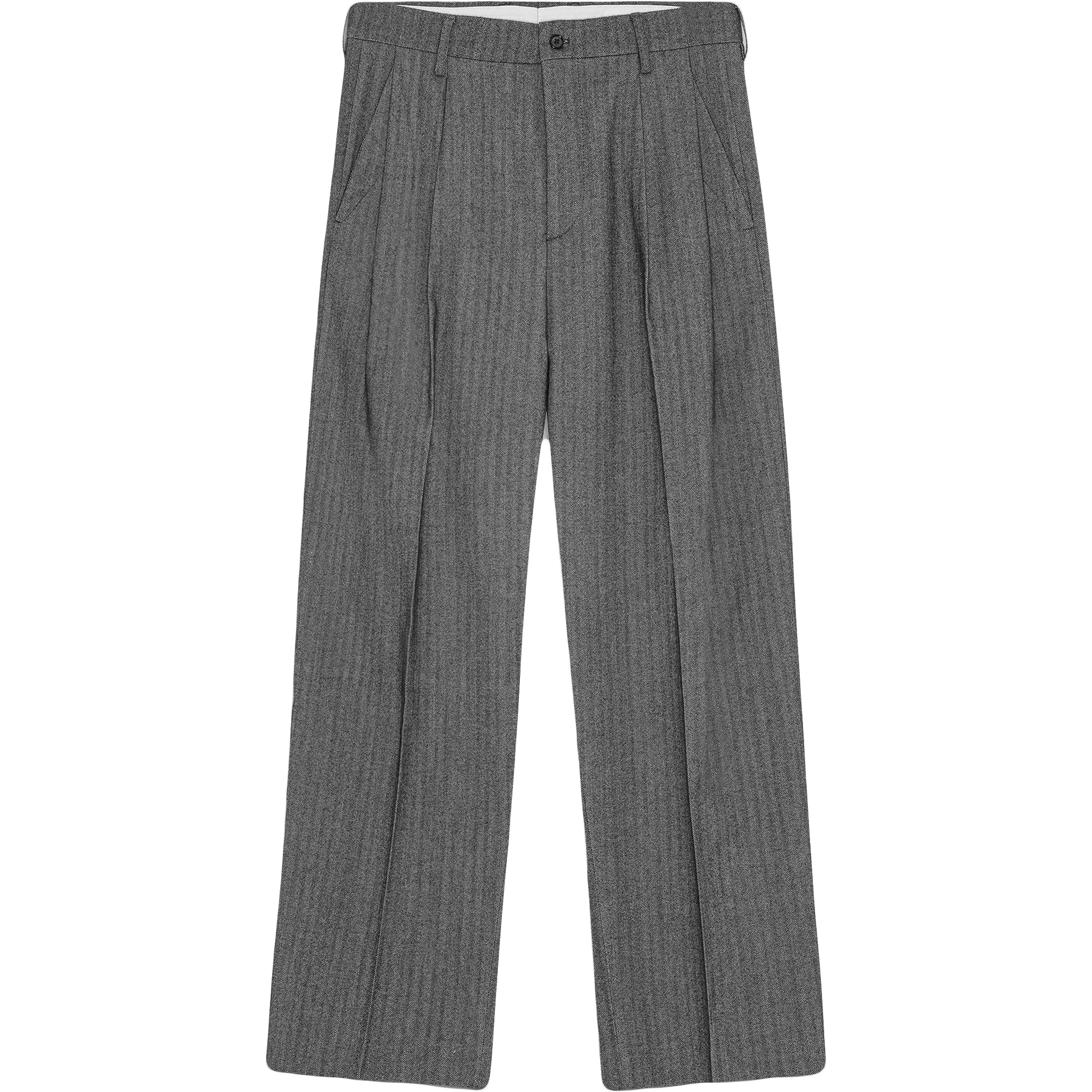 Justin Herringbone Relaxed Fit Pant - Black Melange | NN. 07