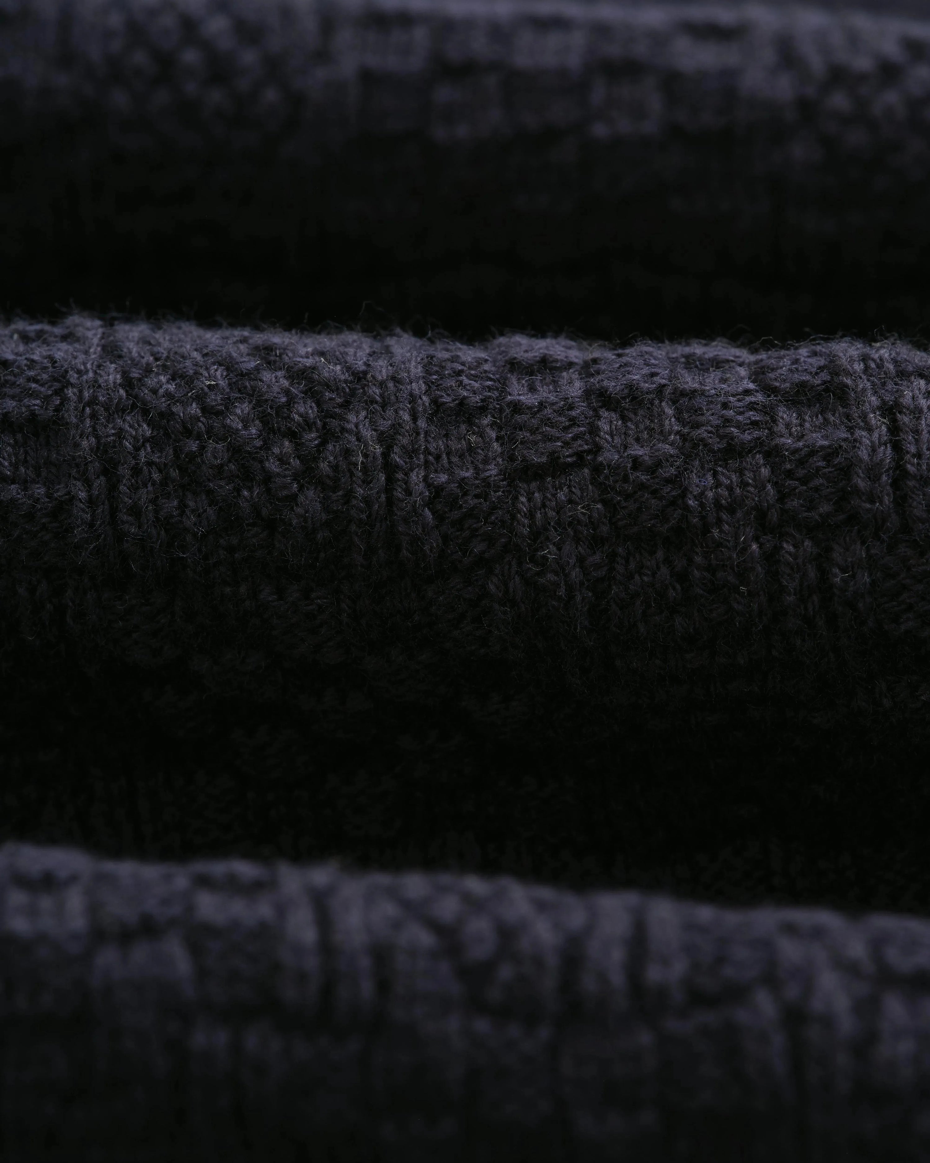 Check Stitch Oban Polo - Dark Navy