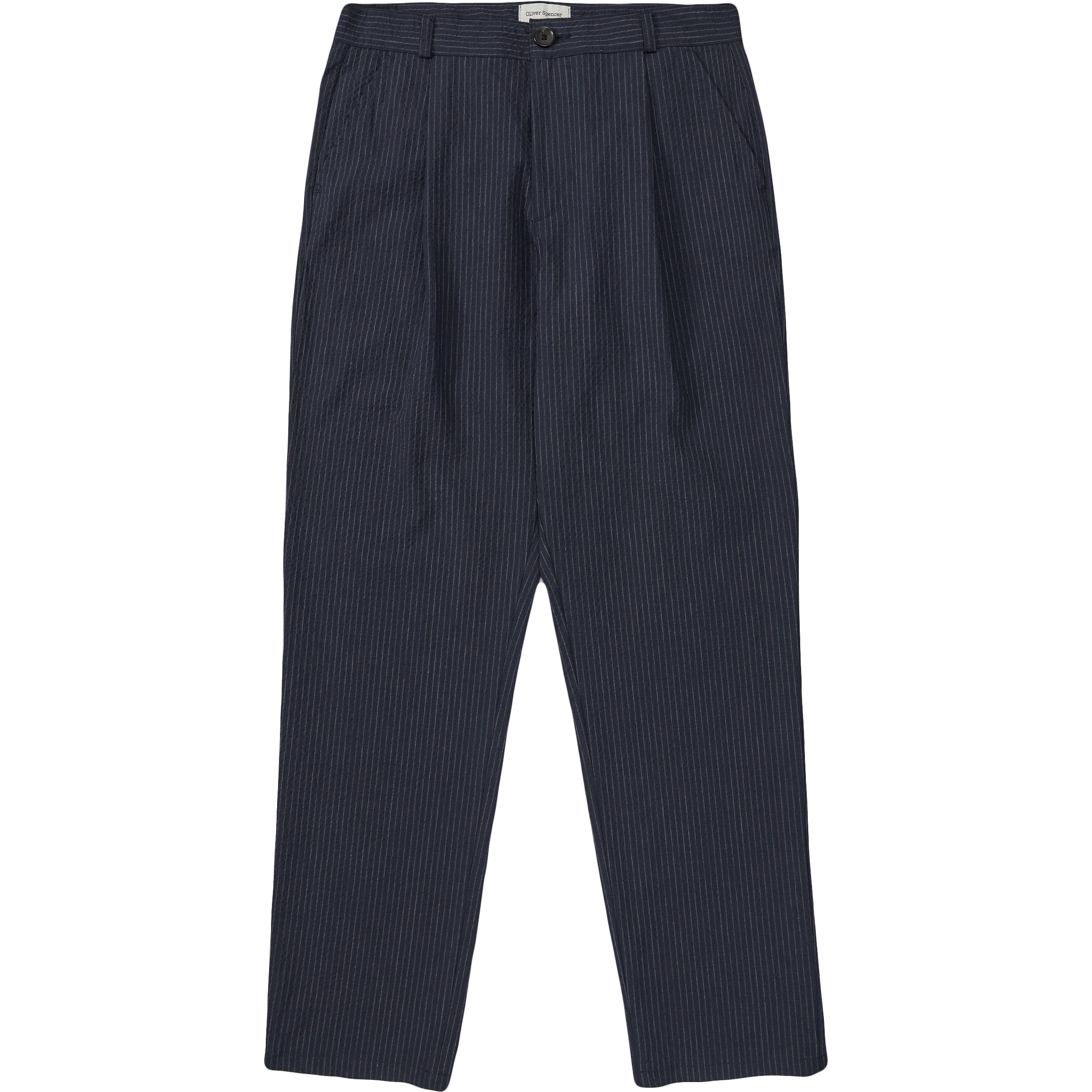 Morton Pleated Trousers - Navy
