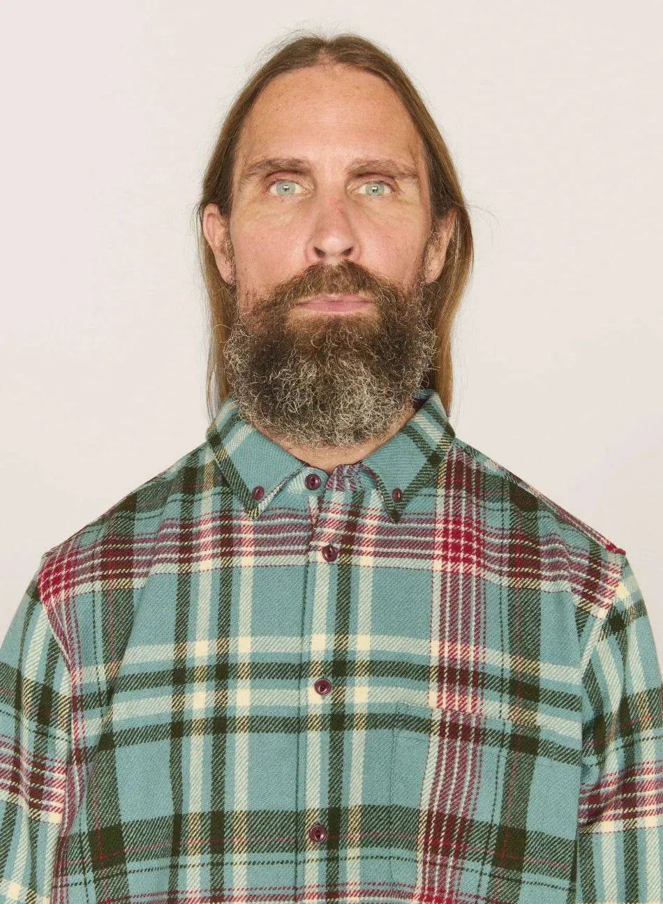 Dean Wool Shirt - Blue Multi