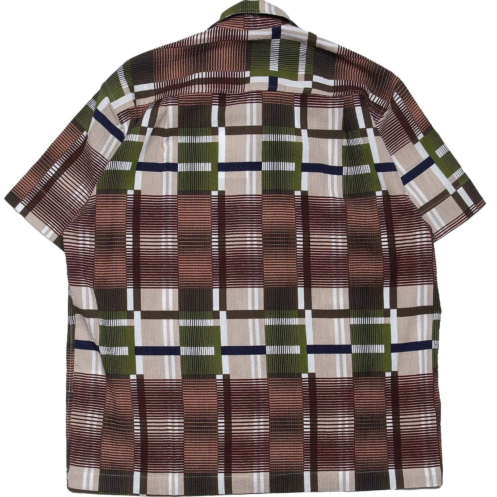 Orage Seersucker Shirt - Khaki