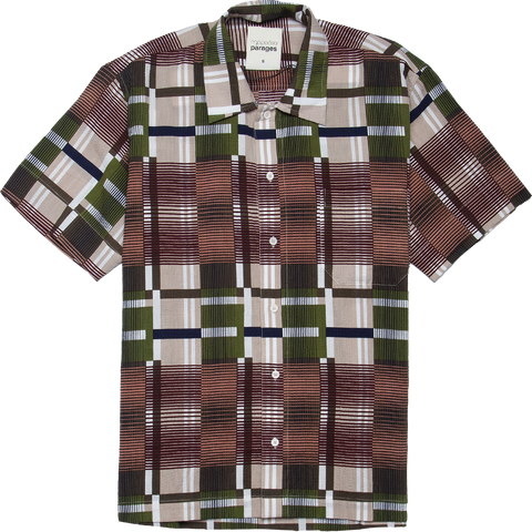 Orage Seersucker Shirt - Khaki