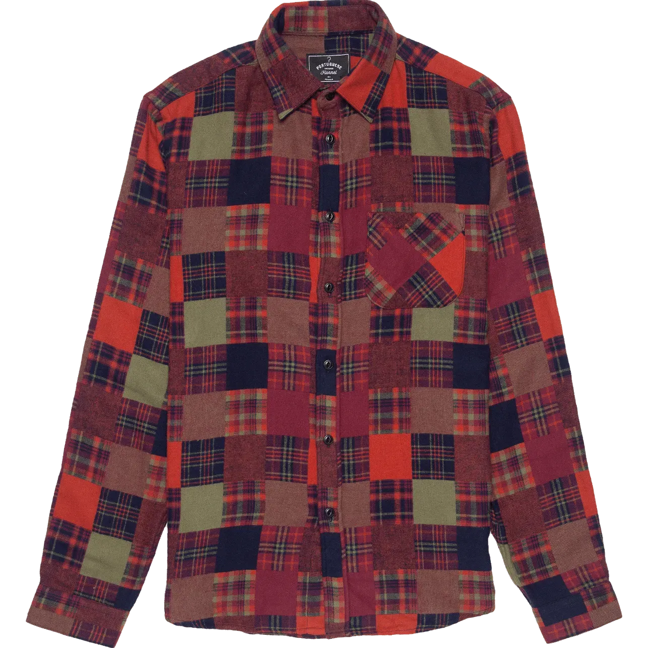 OG Patchwork Flannel Shirt- Red / Green