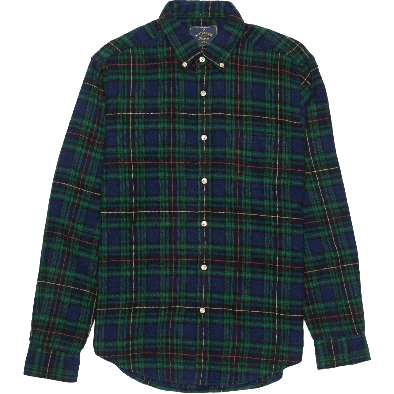 Orts Flannel Shirt - Navy / Green