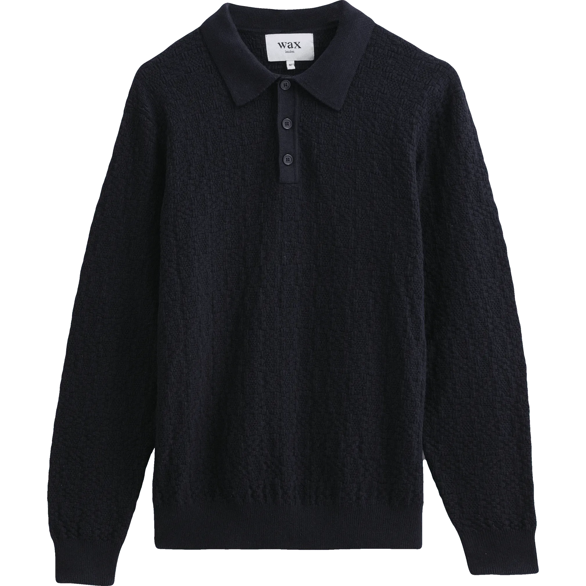 Check Stitch Oban Polo - Dark Navy