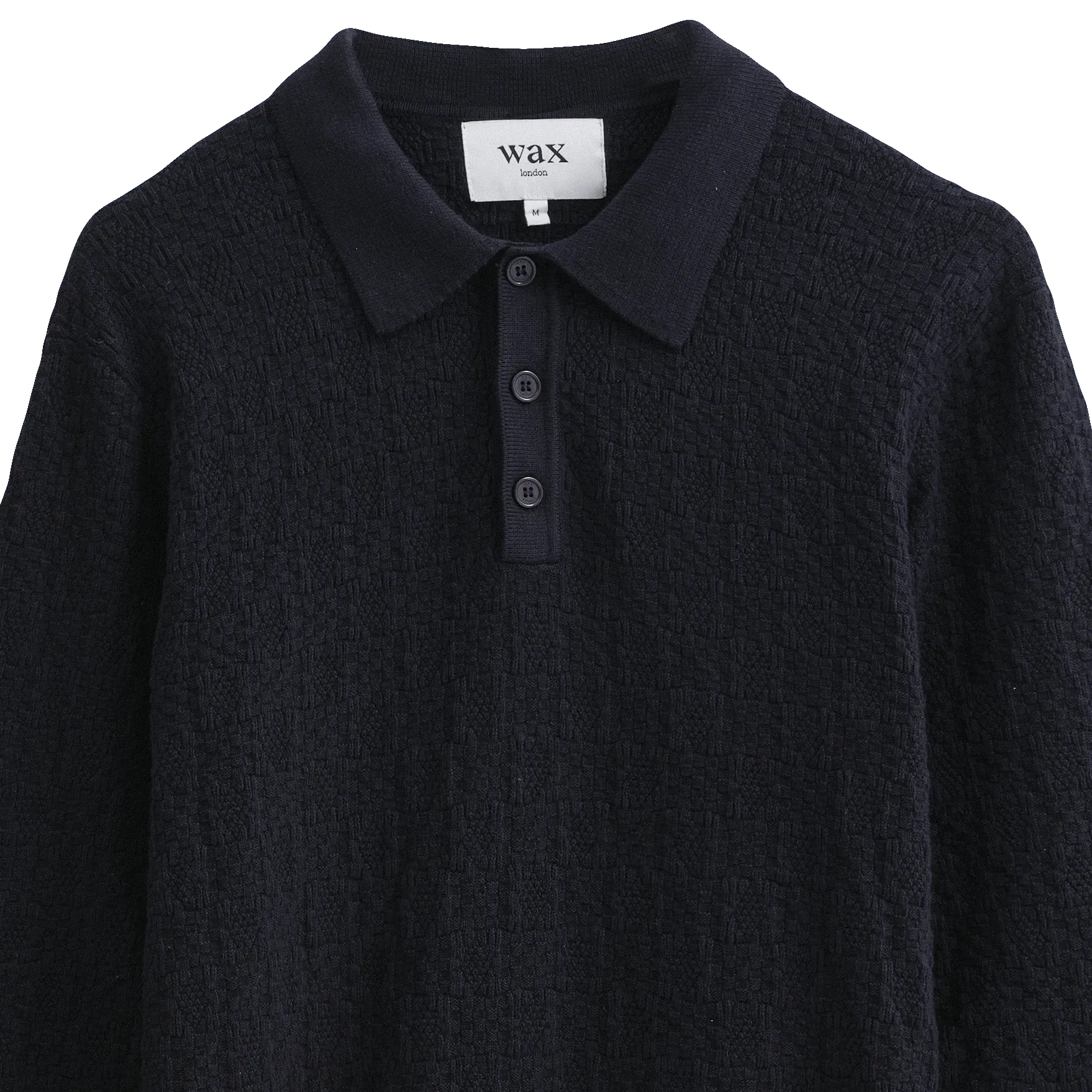 Check Stitch Oban Polo - Dark Navy