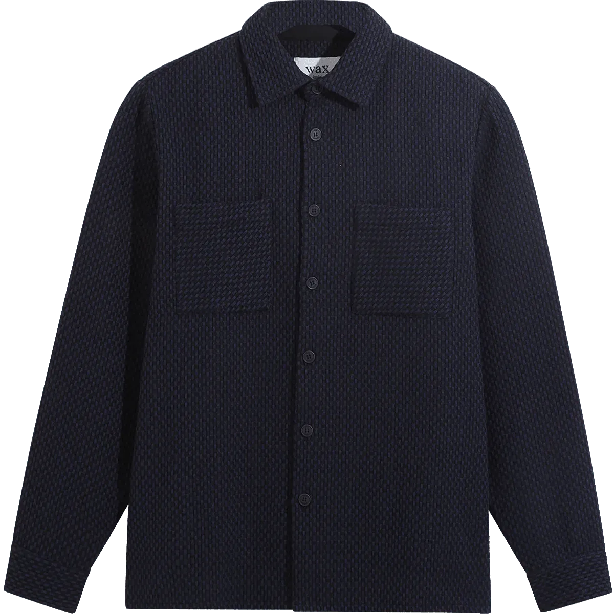 Whiting Woven Stepney Overshirt - Black / Navy