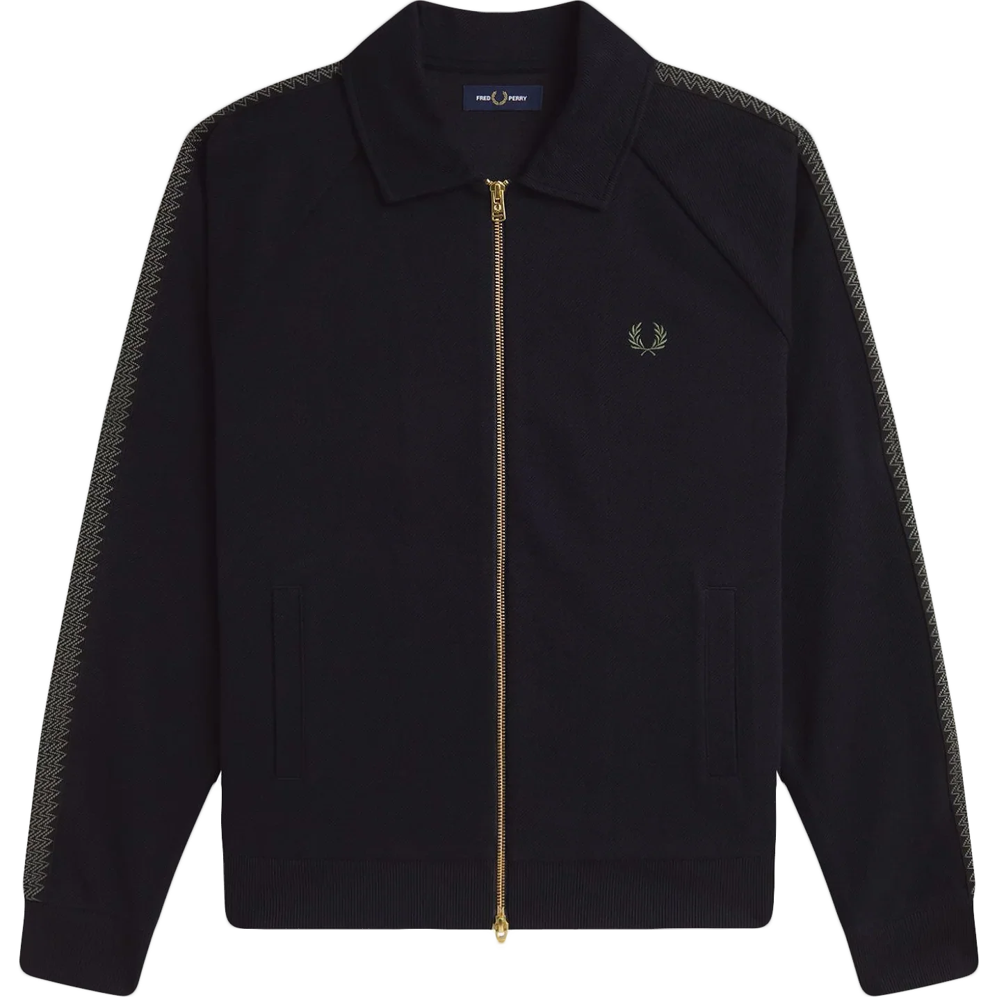 Tennis Grip Taped Track Jacket - Black | Fred Perry | Park & Province