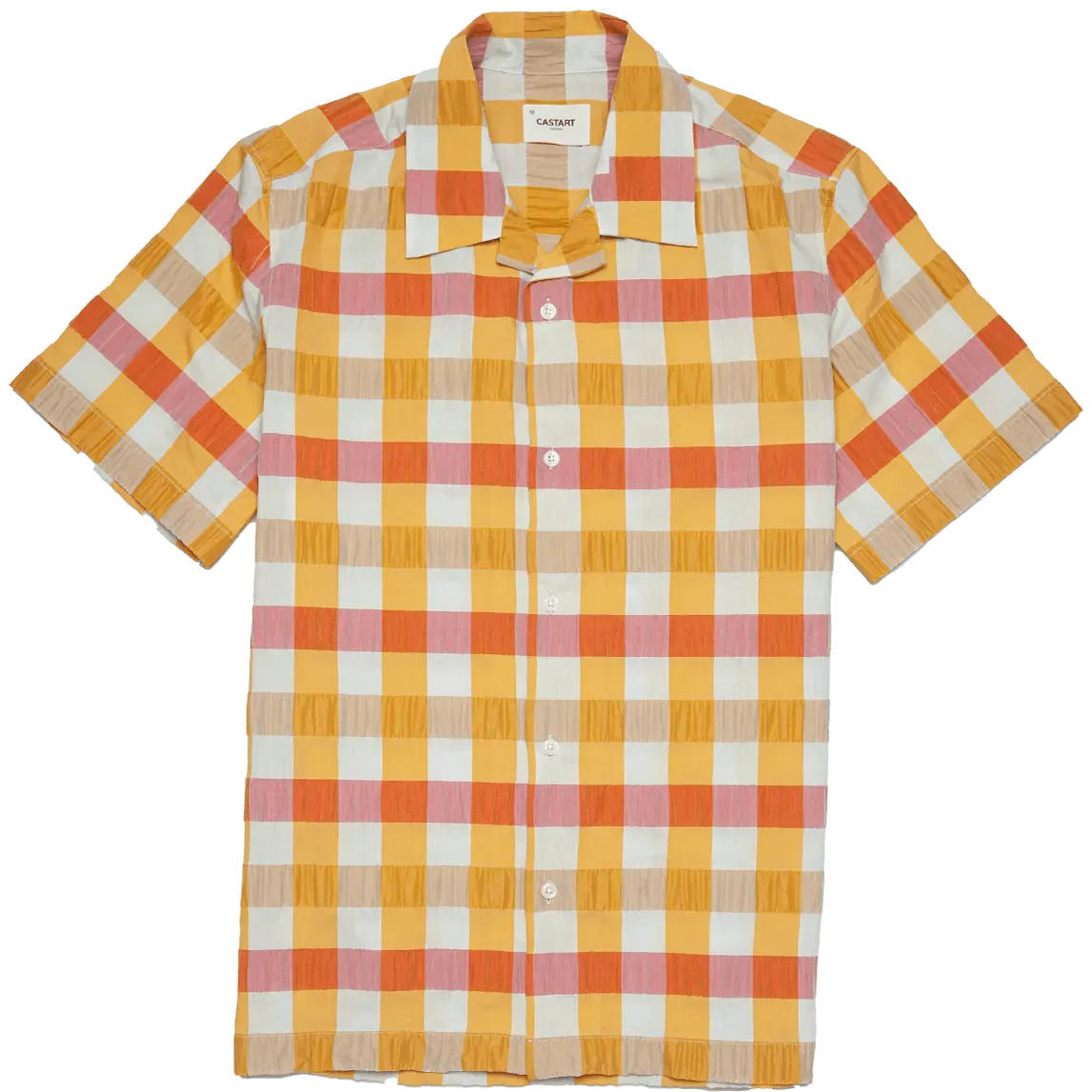 Rambutan Check Shirt - Orange