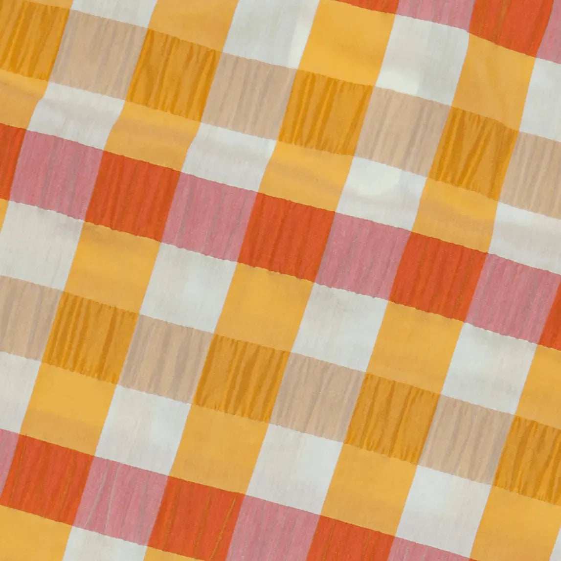 Rambutan Check Shirt - Orange