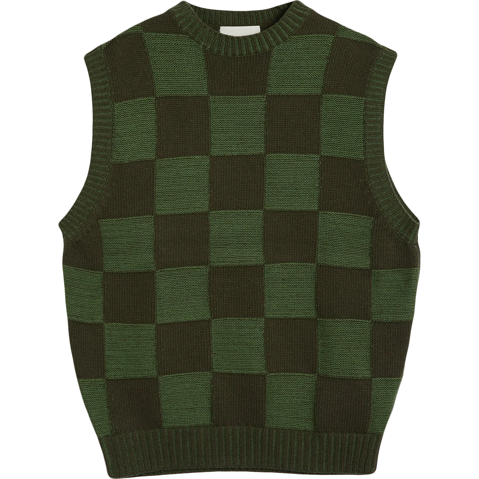 Crew Neck Vest - Green