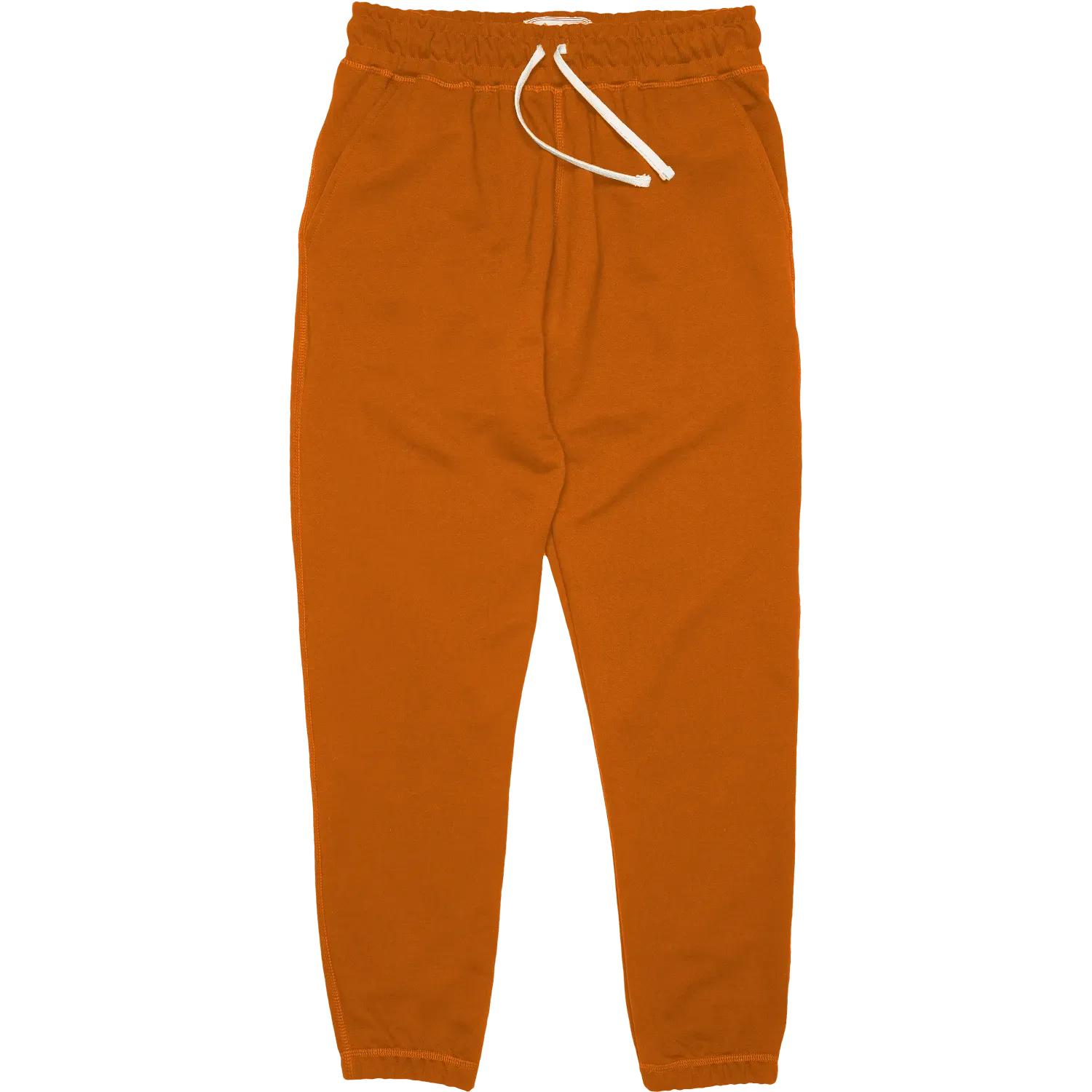 Organic French Terry Sweatpant - Sienna Orange