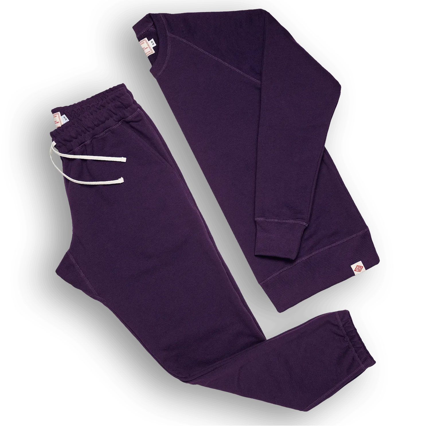 Organic French Terry Sweatpant - Plum Purple