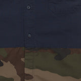 Ripstop Cotton Utility Shirt - Navy / Camo