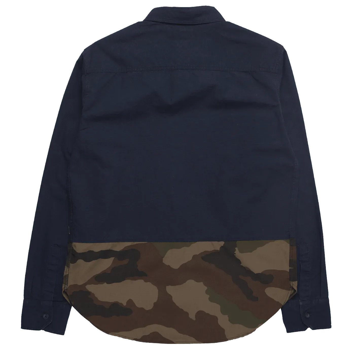Ripstop Cotton Utility Shirt - Navy / Camo