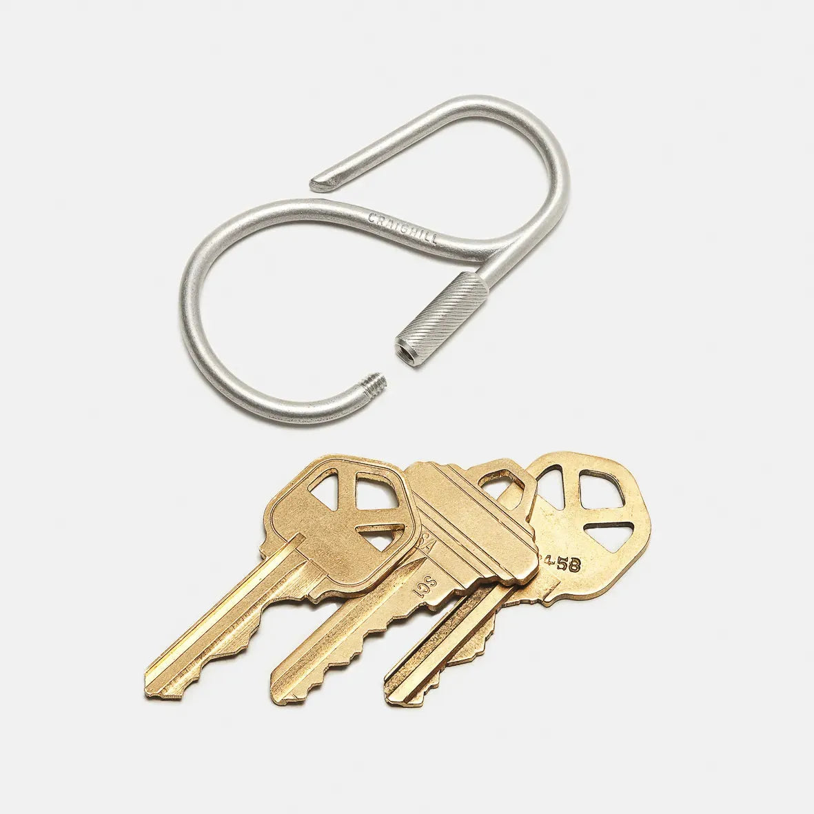 Offset Keyring - Steel