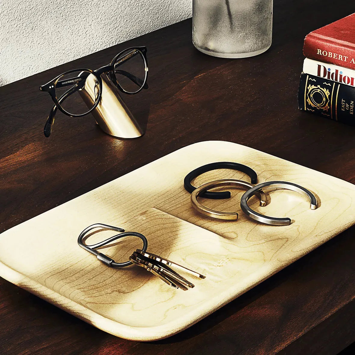 Offset Keyring - Brass