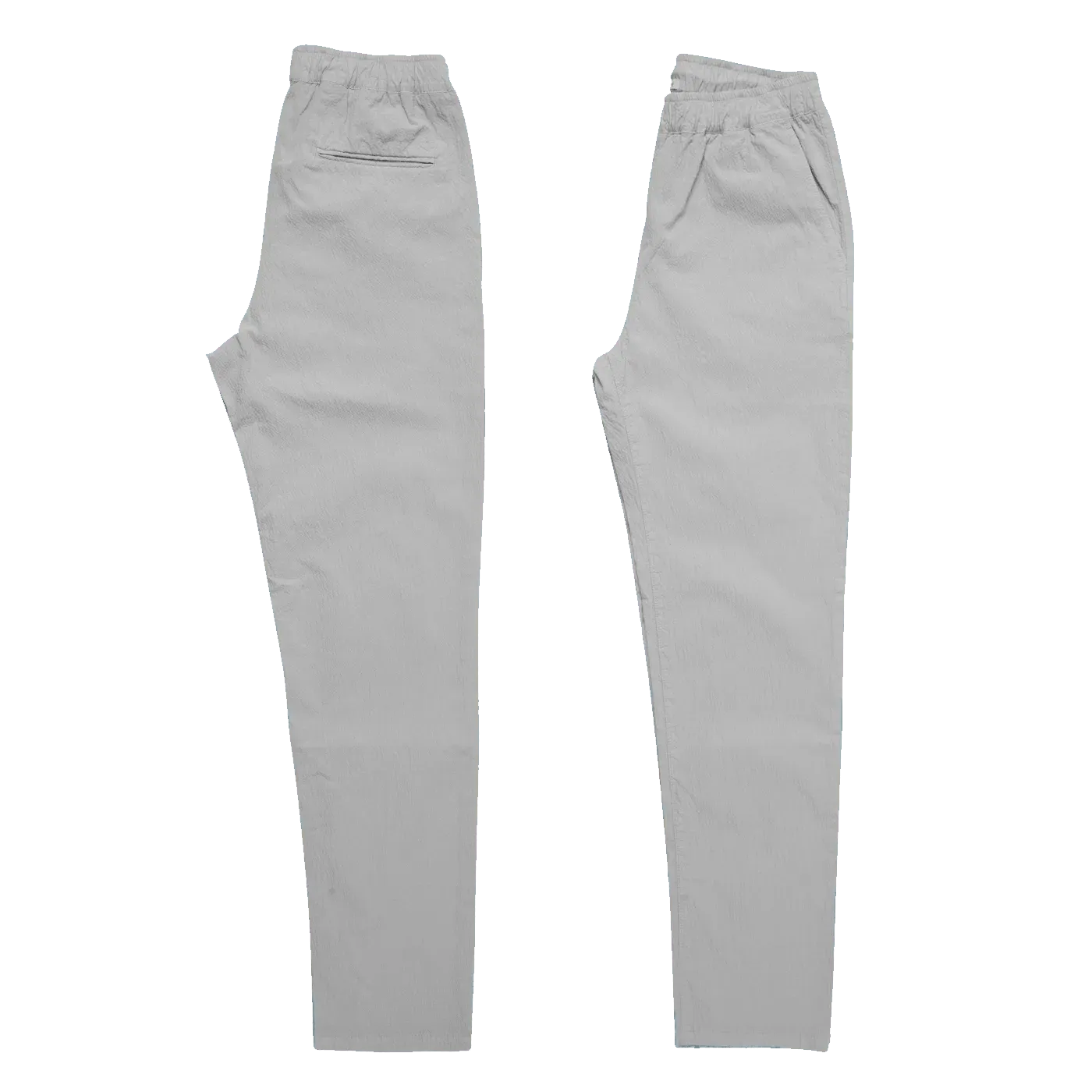 Draw Pant - Light Grey Seersucker