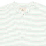 Ribas Henley - Aqua Green Stripes