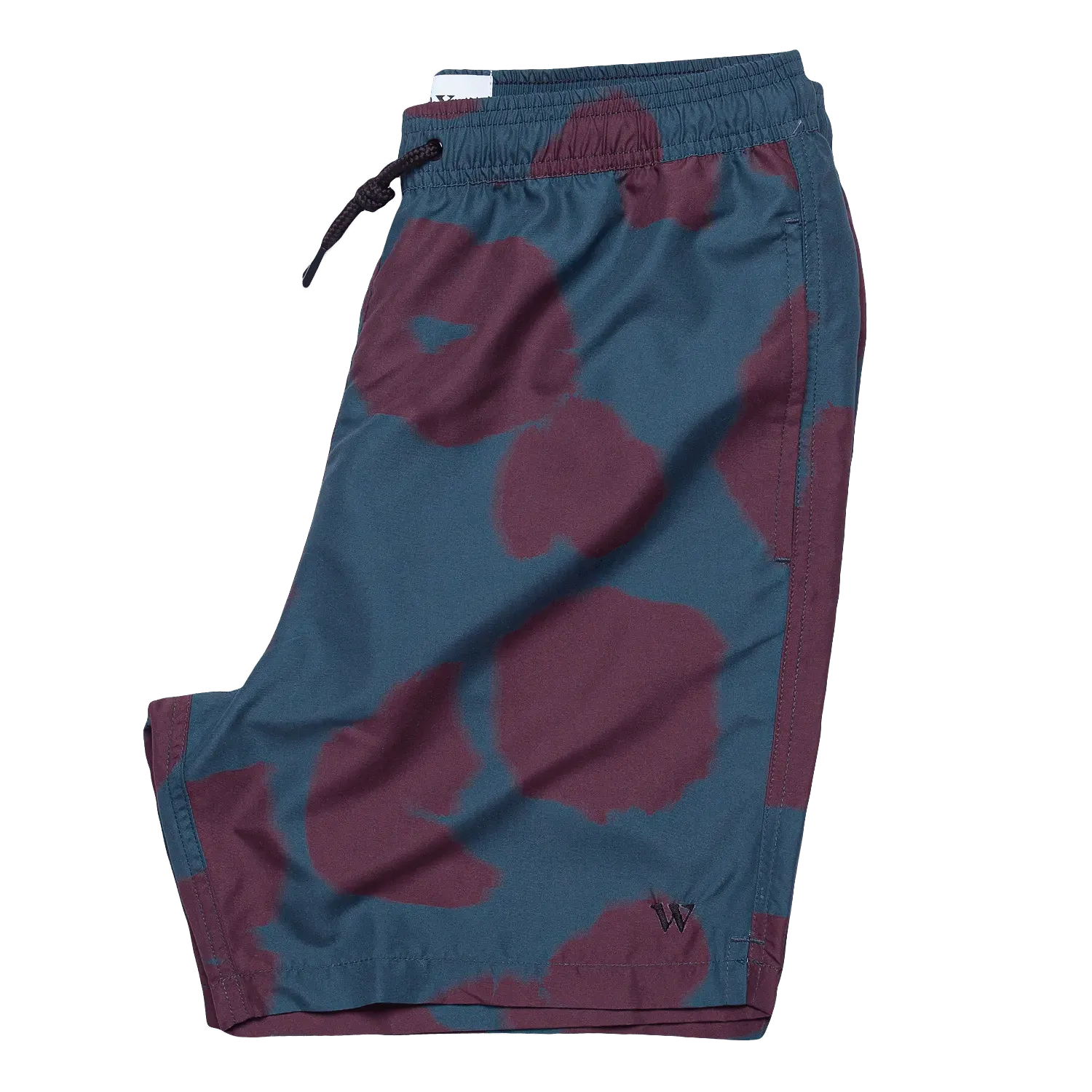 Noden Swim Shorts - Teal / Burgundy Poppy