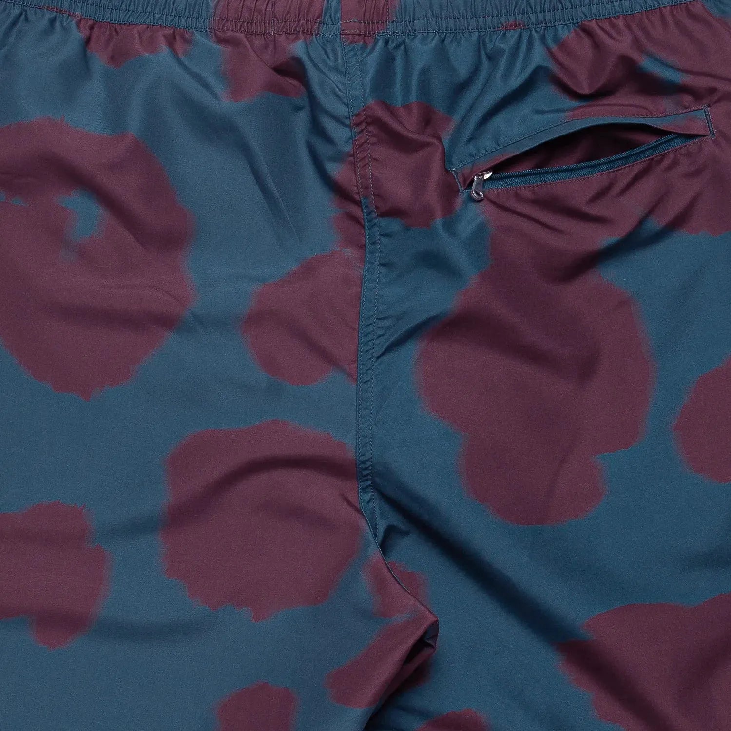 Noden Swim Shorts - Teal / Burgundy Poppy
