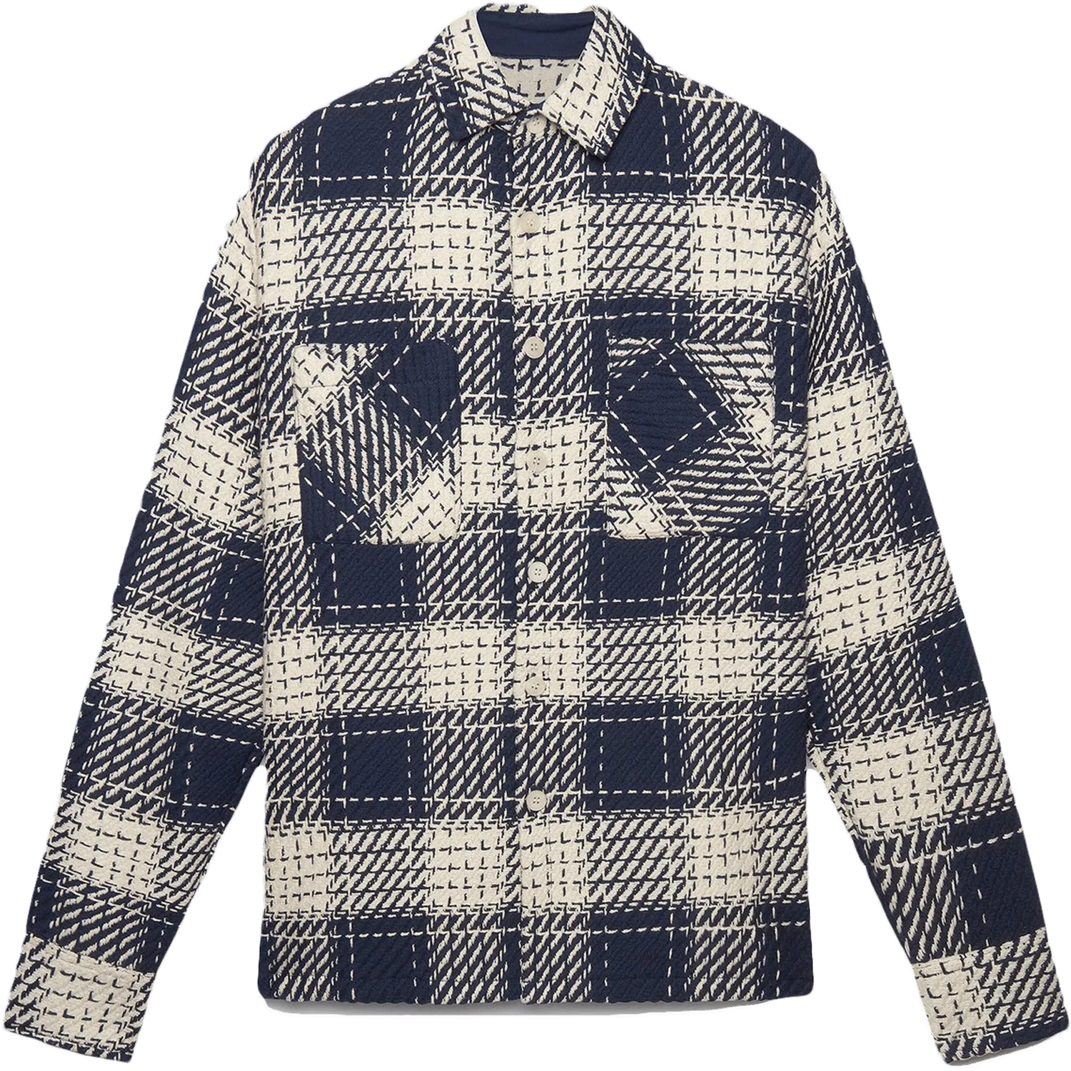 Whiting Woven Shirt - Marine Beatnik