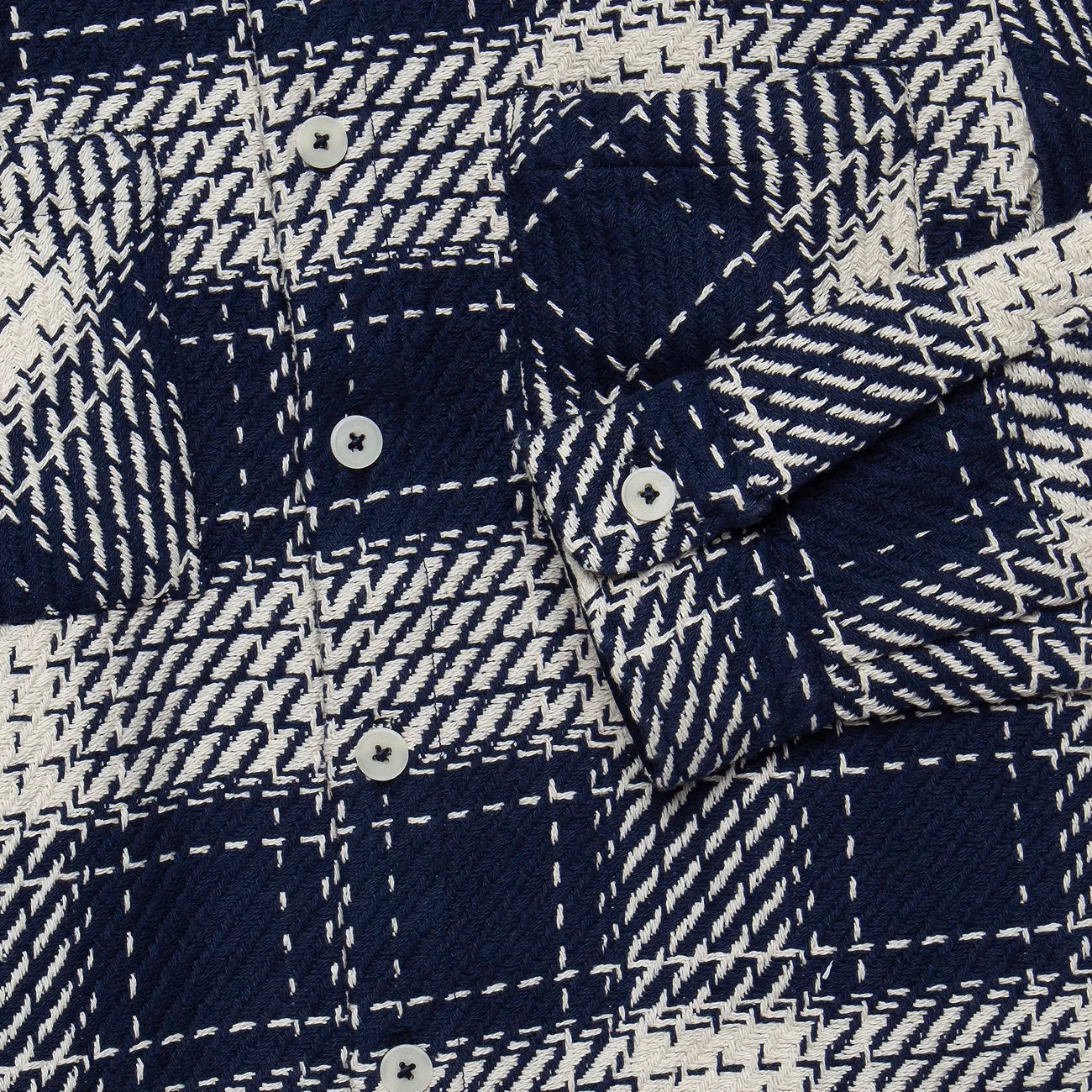 Whiting Woven Shirt - Marine Beatnik