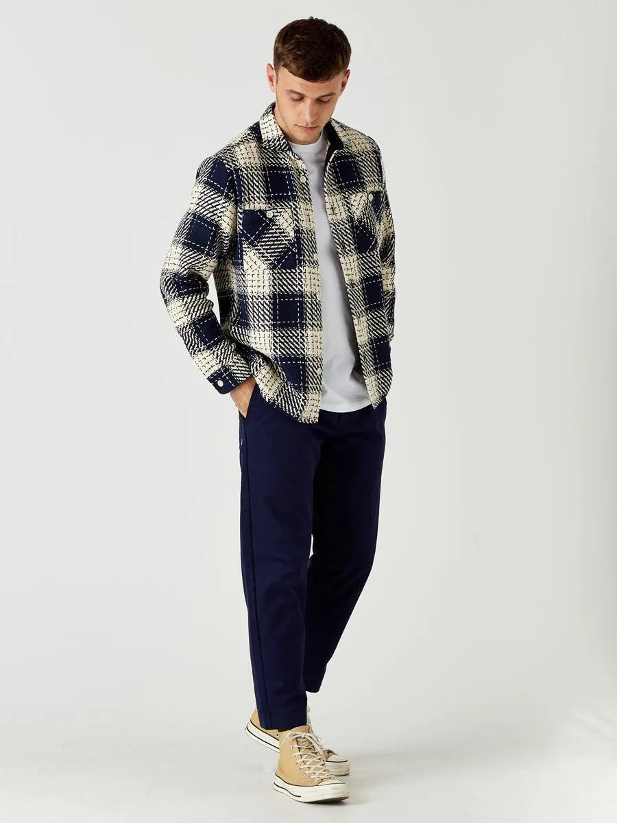 Whiting Woven Shirt - Marine Beatnik