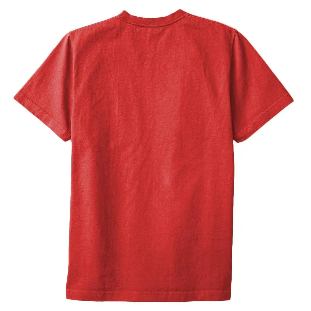8 OZ Bison Pocket Tee - Dirty Red